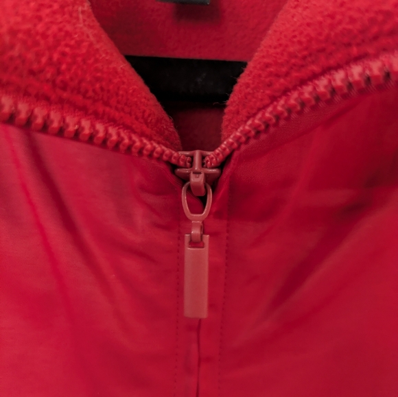 Eileen Fisher Red Long Jacket With Fleece Lining - Like New Condition - Picture 5 of 7